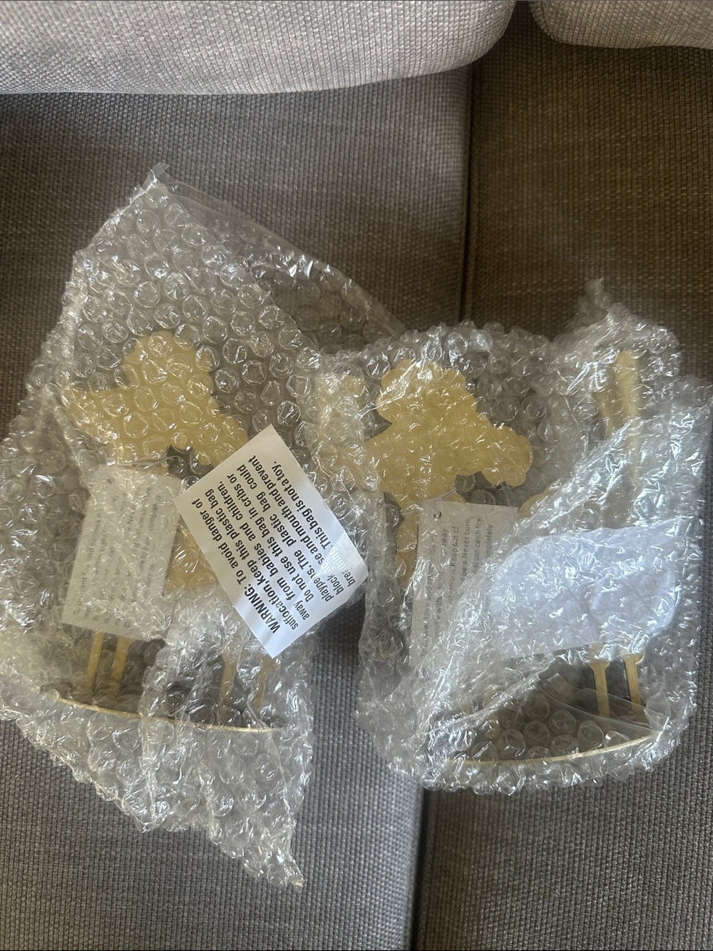 2 Gold Taper Candle Holders Poodle Dog Centerpieces Decorations Dog Lover Gifts - Picture 2 of 2
